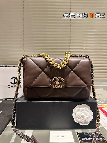 Chanel 19 Bag Chocolate 26 cm