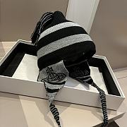 Vivienne Westwood Wool Hat Ear-Cover Black And Grey  - 6