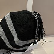 Vivienne Westwood Wool Hat Ear-Cover Black And Grey  - 5