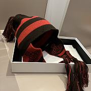 Colestore Vivienne Westwood Wool Hat Ear-Cover Black And Red - 4