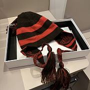 Colestore Vivienne Westwood Wool Hat Ear-Cover Black And Red - 2