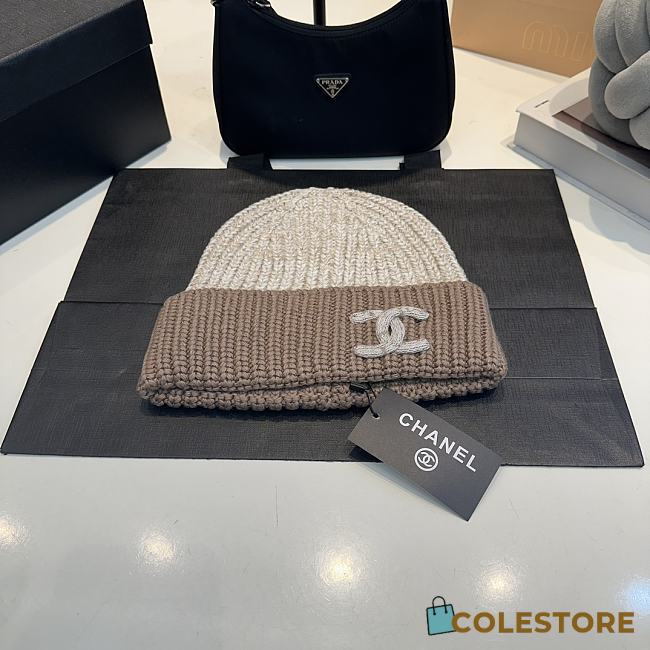 Gucci Beanie Logo Brown  - 1