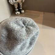 Gucci Knitting Beanie Logo Grey  - 4