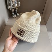 Gucci Knitting Beanie Logo Beige  - 4