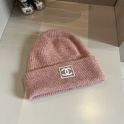 Gucci Knitting Beanie Logo Brown Pink  - 1