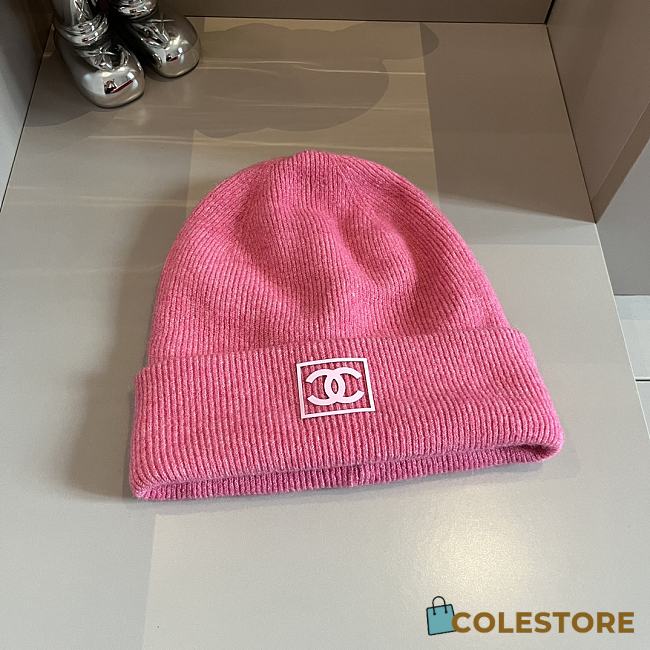 Gucci Knitting Beanie Logo Hot Pink  - 1