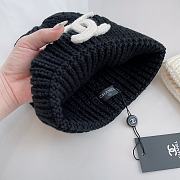 Gucci Knitting Beanie White Logo Black - 4