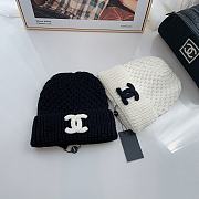 Gucci Knitting Beanie White Logo Black - 5