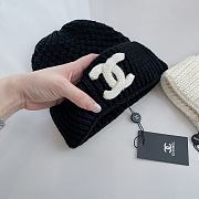 Gucci Knitting Beanie White Logo Black - 6