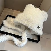 Miumiu Bomber Hat Fur White  - 3