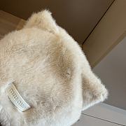 Miu Miu Cat Ears Bomber Hat Full Fur White  - 6