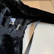 Miu Miu Cat Ears Bomber Hat Full Fur Black  - 4