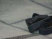 Prada Logo Shiny Leather Loafers Black  - 5