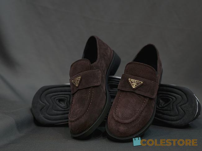 Prada Suede Loafers Rouge  - 1