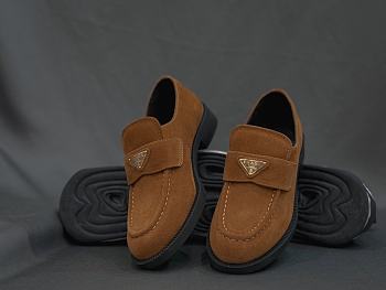 Prada Suede Loafers Brown 