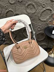 Gucci GG Marmont Medium Top Handle Bag Brown 25 x 15 cm - 1