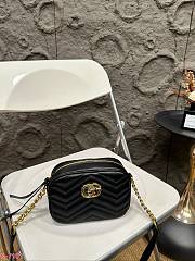 Gucci GG Marmont Small Top Handle Bag Black 18 x 13 cm  - 1