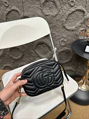 Gucci GG Marmont Small Top Handle Bag Black 18 x 13 cm  - 6