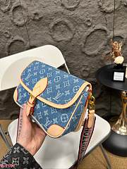 Louis Vuitton Diane Blue Denim 25 x 16 cm  - 6