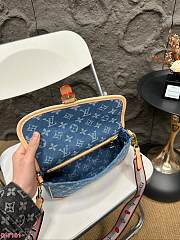 Louis Vuitton Diane Blue Denim 25 x 16 cm  - 5