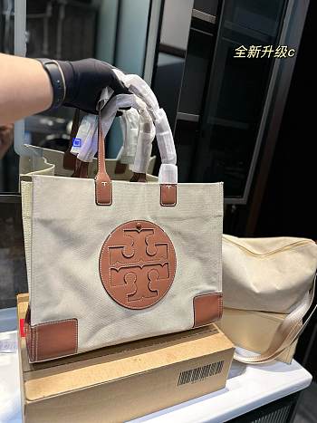 Tory Burch Canvas Tote Brown 41 x 21 cm 