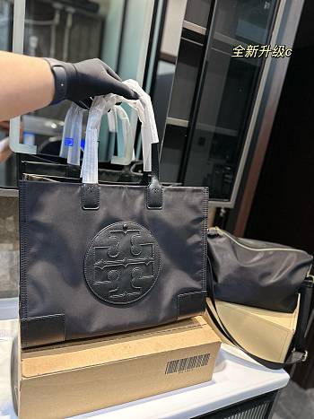 Tory Burch Canvas Tote Black 41 x 21 cm 