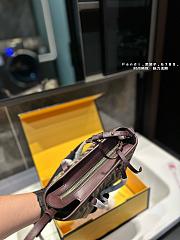 Fendi Roll Mini FF Jacquard Mini Bag 'Brown' 16 x 13 cm - 5