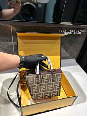 Fendi Roll Mini FF Jacquard Mini Bag 'Brown' 16 x 13 cm - 4