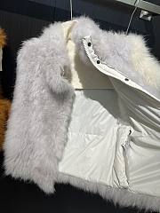 Mongolia Sheep Fur Vest Women New Winter Grey - 3