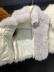 Mongolia Sheep Fur Vest Women New Winter Grey - 1