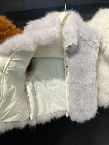 Mongolia Sheep Fur Vest Women New Winter Grey
