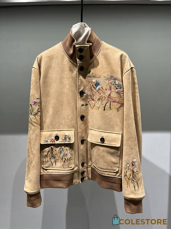 Ralpha Laurent Hayworth Equestrian Suede Jacket - 1