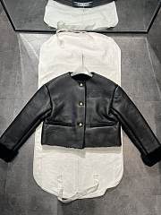 Prada Leather Coat Black - 6