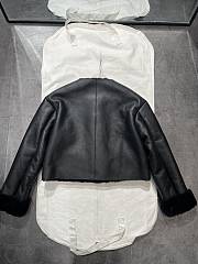 Prada Leather Coat Black - 3