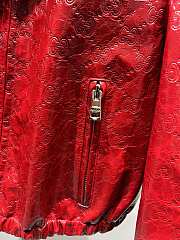 Gucci Leather Jacket Red - 6