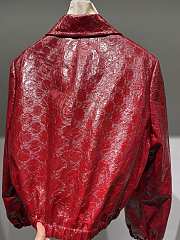 Gucci Leather Jacket Red - 2