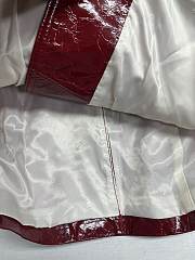 Gucci Leather Blazer Coat Red - 2