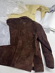 Prada Suede Coat Brown - 6