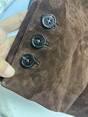 Prada Suede Coat Brown - 4