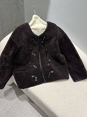 Toteme Teddy Shearling Jacket Brown - 1