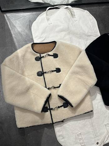 Toteme Teddy Shearling Jacket Beige