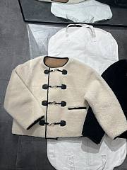 Toteme Teddy Shearling Jacket Beige - 4