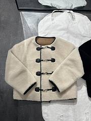 Toteme Teddy Shearling Jacket Beige - 5