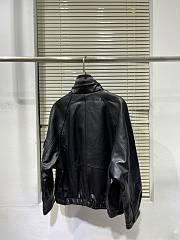 Black Leather Coat  - 3