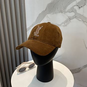 YSL Saint Laurrent Cap Brown 