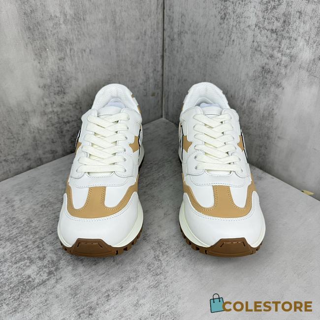 Dior C Logo Sneaker Brown And White - 1