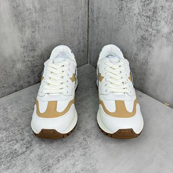 Dior C Logo Sneaker Brown And White