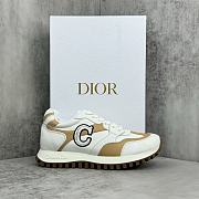 Dior C Logo Sneaker Brown And White - 5