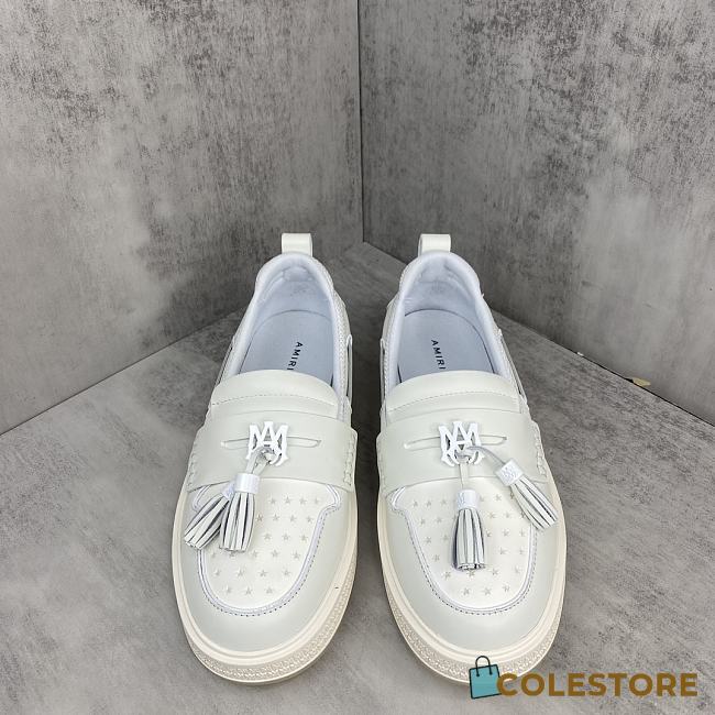 Amiri 24ss Logo Loafer White - 1