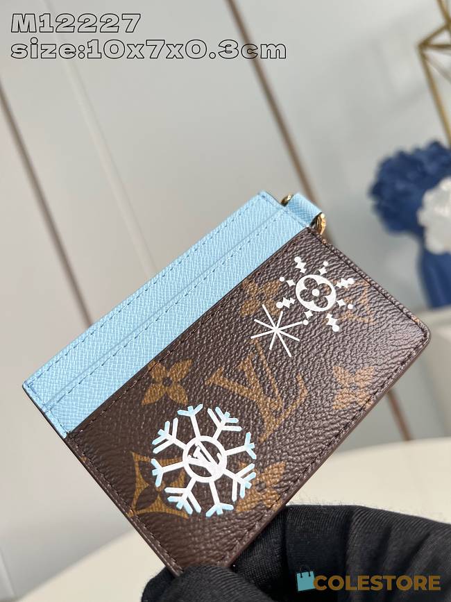 Louis Vuitton Snow Show LV Charms Card Holder 10 x 7 x0.3 cm - 1